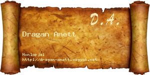 Dragan Anett névjegykártya